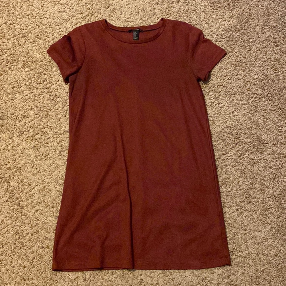 Red Suede Mini Dress